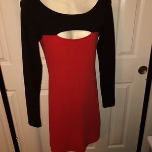 Red and black Guess dress, Size Small